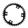 CHAINRING FOR ROAD BIKE- 38T. Ø 110 - 4 ARMS "INNER" TYPE ULTEGRA 6800 - BLACK -ALUMINIUM- 7075 STRONGLIGHT 11 Speed