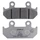 PLAQUETTE DE FREIN NISSIN POUR HONDA 600 VT C SHADOW 1988>1991 AV, 125 CB TT 1990> AV, 650 XRV AFRICA TWIN 1988>1990 AV (A0150) (SEMI METAL)  -ECE R90-