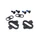 CALE PEDALE P2R TYPE SHIMANO SPD (PAIRE)