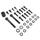VIS DE CARROSSERIE/CARENAGE/CAPOTAGE REPLAY ACIER POUR MBK 50 BOOSTER/YAMAHA 50 BWS NOIR (KIT)