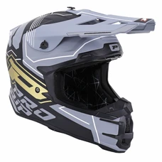 CASQUE CROSS ADULTE PROGRIP 3080 ADVENTURE NOIR/GRIS/OR MAT S (ECE 22.06)