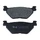 BRAKE PADS NEWFREN FOR YAMAHA 500 T MAX 2001>2003 Rear  (L 100mm - H 39mm - thk 12mm)  (FD0316BE)  (SCOOTER ELITE ORGANIC)