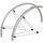 MUDGUARD FOR ROAD BIKE- ON STAYS- 700 STRONGLIGHT 35mm SILVER- Stainless steel rods mounting (COMPLETE SET)