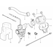 Carburateur complet - Raccord d'admission