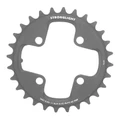 CHAINRING FOR MTB-4 arms- 28 Teeth Ø64 2X10 Internal BLACK- STRONGLIGHT 10 Speed HT3 SHIMANO XTR M980 (FOR External 36 Teeth) THREADLESS