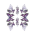 AUTOCOLLANT/STICKER LETHAL THREAT PURPLE BUTTERFLY (DROIT ET GAUCHE) (150x200mm)