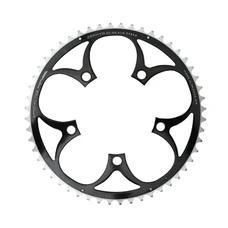 CHAINRING FOR ROAD BIKE- 5 Arms- 52T.Ø 110 -OUTER- ALUMINIUM BLACK- 7075 TA ZEPHYR (SHIMANO TYPE) 9/10Speed.