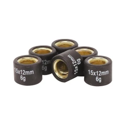 GALET/ROULEAU SCOOT MAGNETI MARELLI 15x12 6,0g (x6) POUR MBK 50 BOOSTER, NITRO, OVETTO, STUNT/YAMAHA 50 BWS, AEROX, NEOS, SLIDER