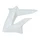 CARENAGE/DEFLECTEUR RESERVOIR GAUCHE ORIGINE DERBI 50 SENDA 2010>2017/GILERA 50 SMT, RCR 2011>BLANC  -86692600W0B-