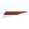 AUTOCOLLANT/STICKER/DECOR DROITE DE GARDE BOUE AVANT ROUGE/NOIR ORIGINE PIAGGIO GILERA 50 SMT, RCR 2018>  -2H003066-