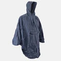 PONCHO / CAPE ANTI PLUIE ADULTE P2R S/M BLEU MARINE WATERPROOF AVEC CAPUCHE - TAILLE 1.60 à 1.78m