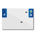 BANDE PLAQUE MOTO 210x145 POUR PVC AVEC RAISON SOCIALE DEP. 59/EURO (VENDU A L'UNITE)