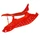 MARCHE PIED/PLANCHER ORIGINE PIAGGIO 50-125 VESPA PRIMAVERA, SPRINT 2013> ROUGE 894  -67361200R7-