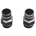 BOUCHON DE VALVE SCOOT/CYCLO REPLAY VS 6 PANS NOIR  (PAIRE)