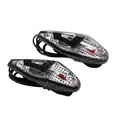 DECORATIVE LIGHTNING REPLAY  "WATER DROP" WING TRANSPARENT/CARBON -WITH ORANGE BULB (L 62mm / H 23mm / W 18mm)(PAIR) **