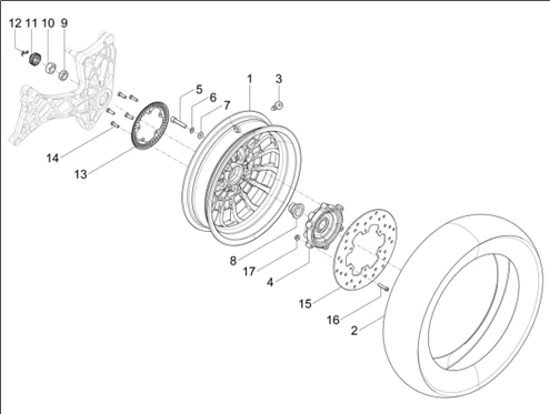 Roue arrière