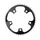CHAINRING FOR ROAD BIKE- 5 Arms- 40T.Ø 110 -OUTER- ALUMINIUM BLACK- 7075 TA ZEPHYR (SHIMANO TYPE) 9/10Speed.