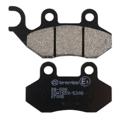 PLAQUETTE DE FREIN BREMBO POUR SYM 125 SYMPHONY 2009> AV, 125 FIDDLE 3 2014>2017 AV / PEUGEOT 50-125-150 TWEET 2010> AV, 125-200 LXR 2010> AV (SCOOTER CARBONE CERAMIQUE) -07005CC