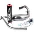 POT 50 A BOITE VOCA CROSS BESTIA POUR FANTIC 50 ENDURO XE, MOTARD XM 2021> EURO 5 (PASSAGE HAUT - SILENCIEUX ALU NOIR EMBOUT ANODISE ROUGE)