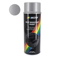 BOMBE DE PEINTURE MOTIP PRO HAUTE TEMPERATURE 800 ARGENT AEROSOL 400ml (04032)
