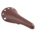 SELLE NEWTON ROUTE VINTAGE COLORI MARRON AVEC RIVETS RAIL ACIER 263x148mm