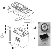 Relais - Batterie - Avertisseur sonore