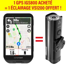 GPS / COMPTEUR iGPSPORT IGS800 COULEUR FULL TACTILE LCD - CARTOGRAPHIE / WIFI / ANT+ / AUTONOMIE 50H / MULTI FONCTIONS COMPATIBLE STRAVA ET KOMOOT EQUIVALENT GARMIN 840-1040