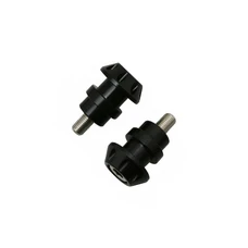 DIABOLO MOTO M10x125 ALU CNC TETE FRAISEE NOIR (PAIRE)  -AVOC-