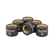 GALET/ROULEAU SCOOT MAGNETI MARELLI 15x12 6,0g (x6) POUR MBK 50 BOOSTER, NITRO, OVETTO, STUNT/YAMAHA 50 BWS, AEROX, NEOS, SLIDER