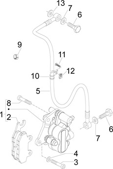 Tuyaus du freins - Etriers de frein