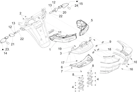Eclairages arrière - Clignotants