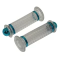 GRIP- REPLAY DOME TRANSPARENT/BLUE - CLOSED END (Pair)