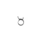 COLLIER DE SERRAGE DURITE (7x10) ORIGINE PIAGGIO COMMUN A LA GAMME -CM002903