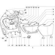 Coffre avant - Contre-tablier