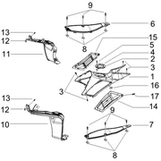 Protection centrale - Repose-pieds