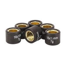 GALET/ROULEAU SCOOT MAGNETI MARELLI 16X13 7,0g (x6) POUR PEUGEOT 50 KISBEE, TKR, TREKKER, SPEEDFIGHT, LUDIX, STREETZONE, CITYSTAR/PIAGGIO 50 ZIP, TYPHOON, NRG 1994>1999/KYMCO 50 AGILITY, PEOPLE
