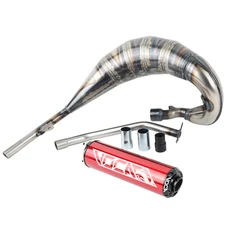 POT 50 A BOITE VOCA CROSS ROOKIE POUR BETA 50 RR 2021> (PASSAGE HAUT DROIT - SILENCIEUX ALU ROUGE)