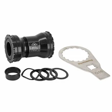 CUVETTE INTEGRE BOITIER VTT/ROUTE A EMBOITER/PF30 386 EVO BLACKBEARING ROULEMENT CERAMIQUE BOITE DE 68/92 DIAM 46 POUR AXE 24 ET 24/22mm (COmPATIBLE SRAM) - CLE MONTAGE INCLUSE