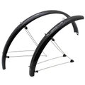 MUDGUARD FOR MTB-ON STAYS- 24'' STRONGLIGHT COUNTRY 54mm -BLACK- Stainless steel rods mounting (COMPLETE SET)
