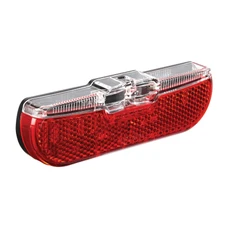 TAIL LIGHT FOR EBIKE - ON CARRIER - 50mm TRELOCK LS614 BIKE-I 6/12V 20LUX BLACK - VISIBLE 500m- With stop signal.