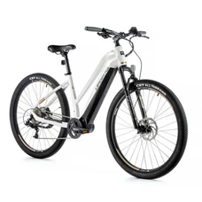 EBIKE - MTB LEADER FOX 29'' SWAN 2023 "For lady" Grey - 9 Speed - BAFANG CENTRAL ENGINE M300 36V 80Nm BATTERY 15Ah ( Frame 16,5'' - H43cm - SIZE S - RIDER'S HEIGHT 158cm to 168cm)