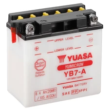 BATTERY 12V  8 Ah YB7-A YUASA YUMICRON WITH MAINTENANCE (Lg135xWd75xH133)