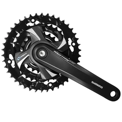 PEDALIER VTT SHIMANO 6/7/8V. TOURNEY FC-TX801 170mm 42-32-22 MANIVELLES ET PLATEAUX NOIR (MONTAGE ATELIER)