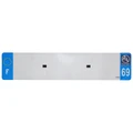 BANDE PLAQUE AUTO 520x110 POUR PVC VIERGE DEP. 69/EURO (VENDU A L'UNITE)