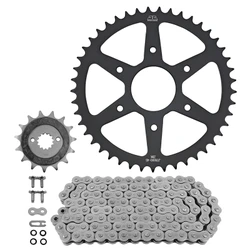 KIT CHAINE ADAPTABLE KTM 390 DUKE ABS 2014>2020, 390 RC 2015>2020 / HUSQVARNA 401 SVARTPILEN, 401 VITPILEN 2018>2023 520 15x45 (DIAM COURONNE 63/110/8.5) (DEMULTIPLICATION ORIGINE) -JT SPROCKETS