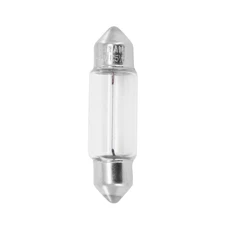 AMPOULE/LAMPE STANDARD 12V  5W CULOT SV8,5-8 (11x35) NORME C5W NAVETTE BLANC (FEU ARRIERE+STOP) (VENDU A L'UNITE)  -OSRAM-
