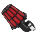 FILTRE A AIR REPLAY HEXAGONAL NOIR MOUSSE ROUGE FIXATION COUDEE 90° DIAM 35/28