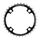 CHAINRING FOR MTB 4 ARMS - Ø104 TA CHINOOK TRIPLE 34 Teeth- Middle BLACK ALU 8/9 Speed.