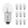 AMPOULE/LAMPE STANDARD 6V 1,8W CULOT E-10 GRAISSEUR BLANC A VISSER (FEU DE POSITION) (BOITE DE 10) -P2R