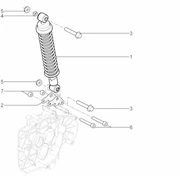 Suspension arrière - Amortisseur/s